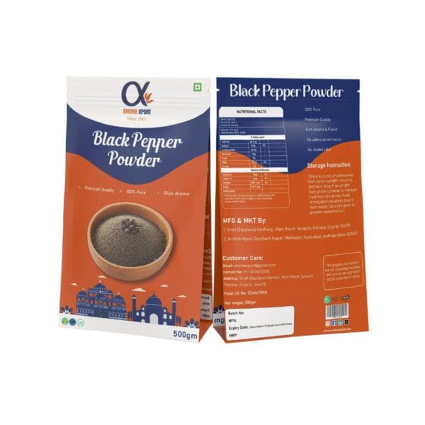 black pepper powder, pure black pepper, premium pepper spice, ground black pepper, best black pepper export