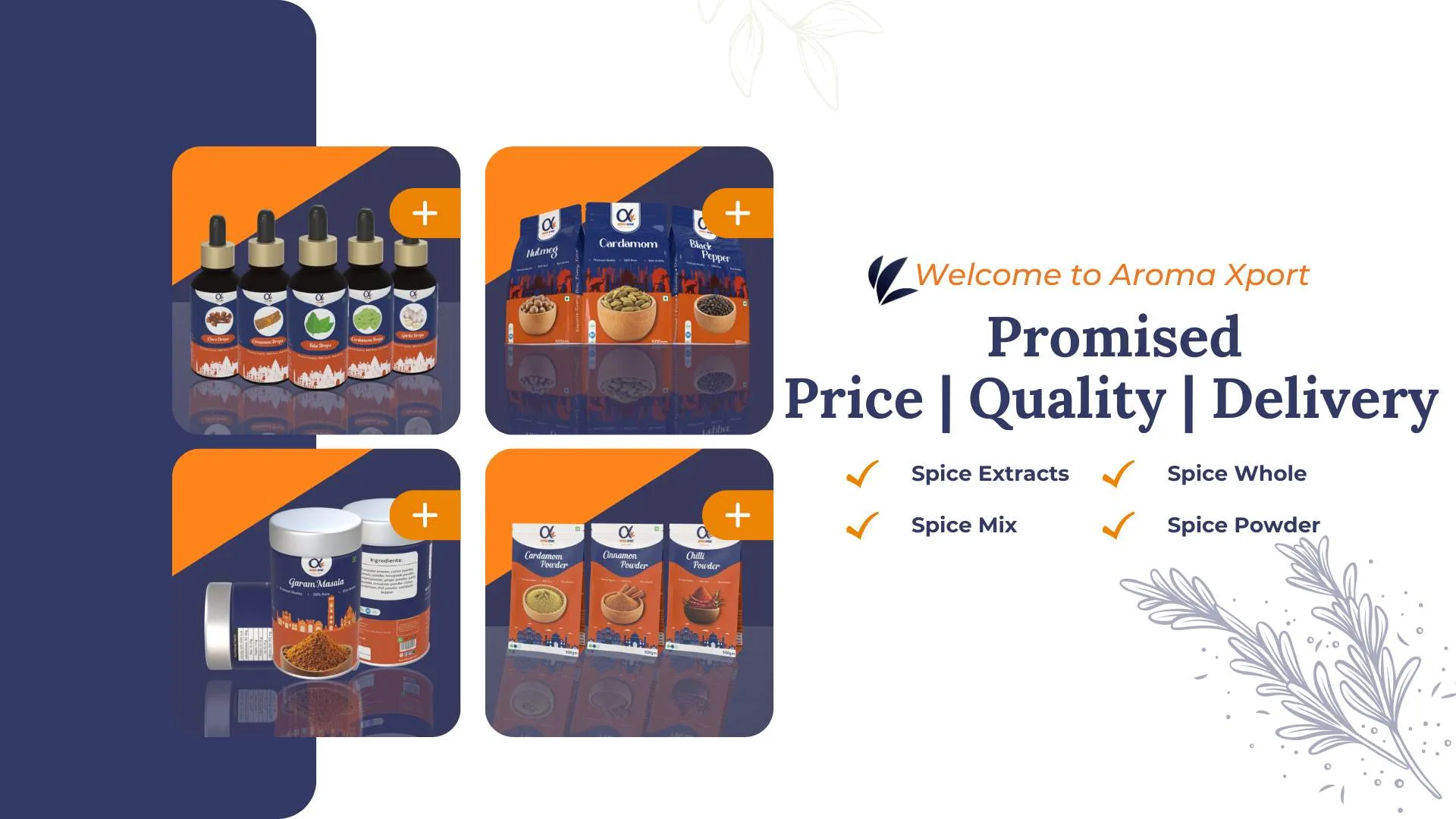 Home 22 Home,Spices Manufacturer in Kerala,Spices Exporters in Mumbai,Export Import Company,Spices Suppliers,Bulk Indian spices suppliers,Wholesale masala distributors,Organic spice manufacturers in India,Export quality Indian spices,Indian spice exporters,Top spice companies in India,Indian spice wholesalers Banner 2
